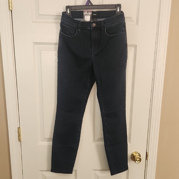 Express Blue Skinny Jeans with Sleek Fit - Picture 1 of 6